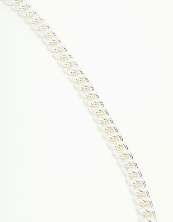 Silver Blue Orbit Pendant T & O Necklace