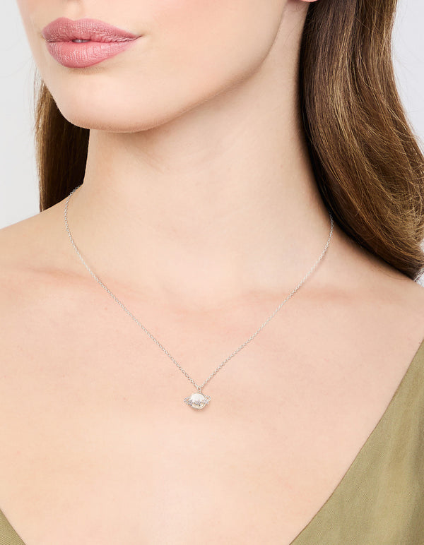 Silver Planet Necklace