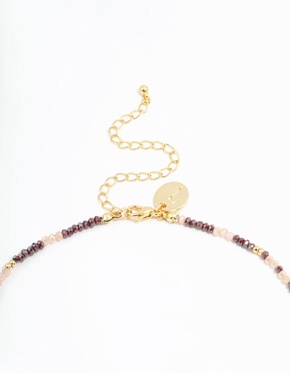 Gold Freshwater Pearl & Mini Purple Bead Necklace