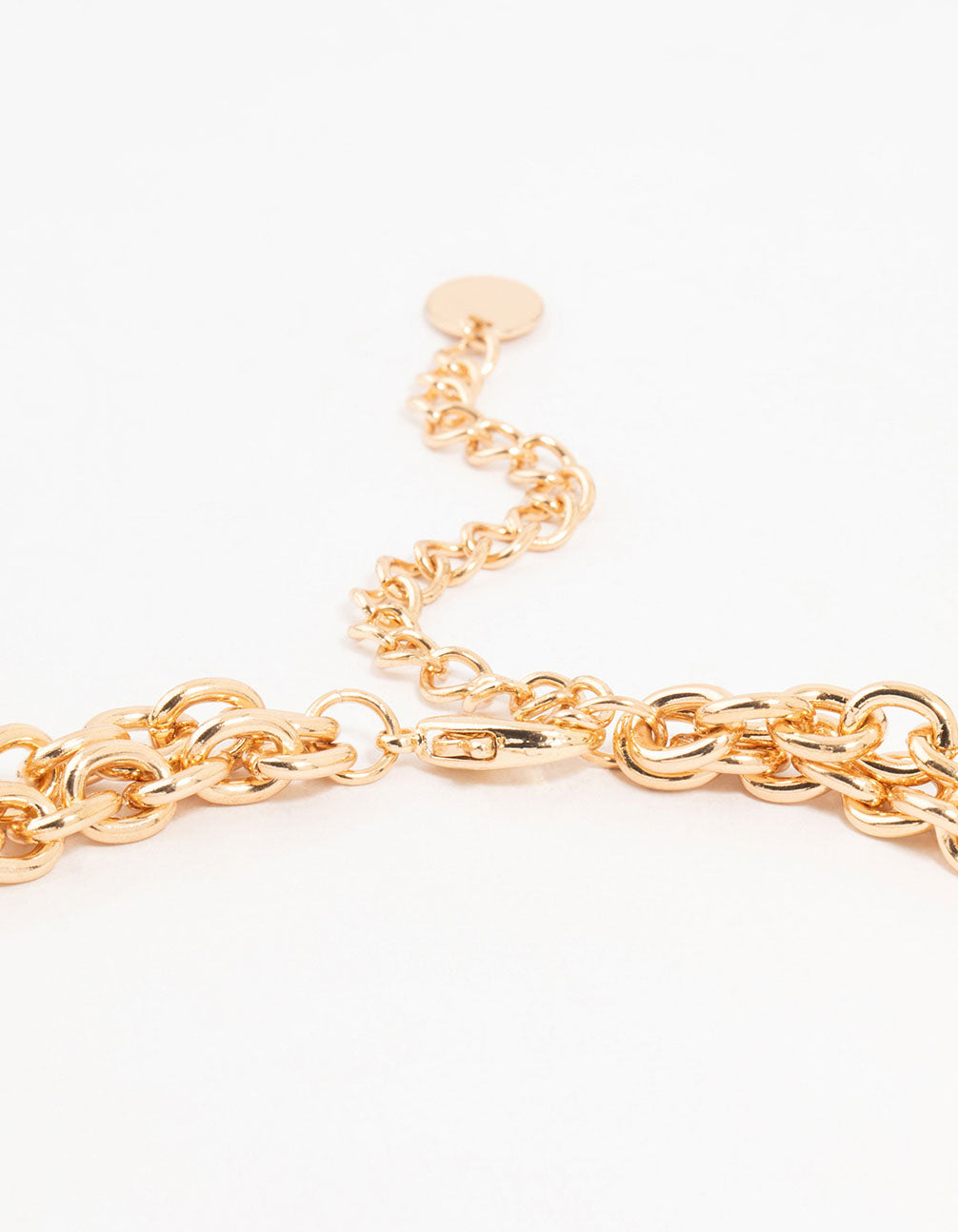 Gold Statement Diamante & Pearl Necklace