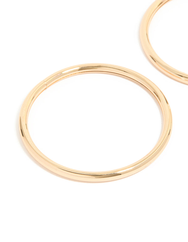 Gold Smooth Bangles 2-Pack
