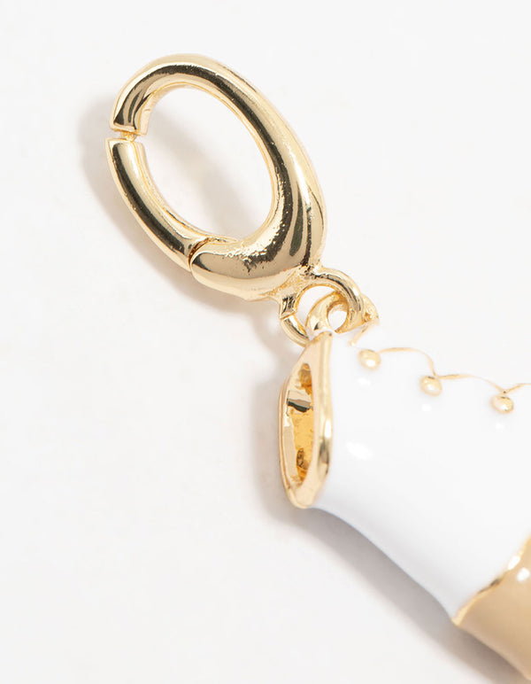 Gold Plated Skate Charm