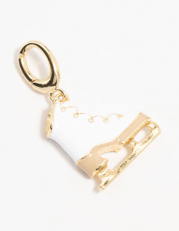 Gold Plated Skate Charm
