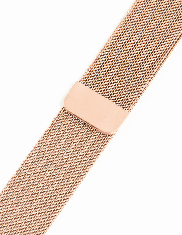 Rose Gold Mesh Strap 42/44/45 mm