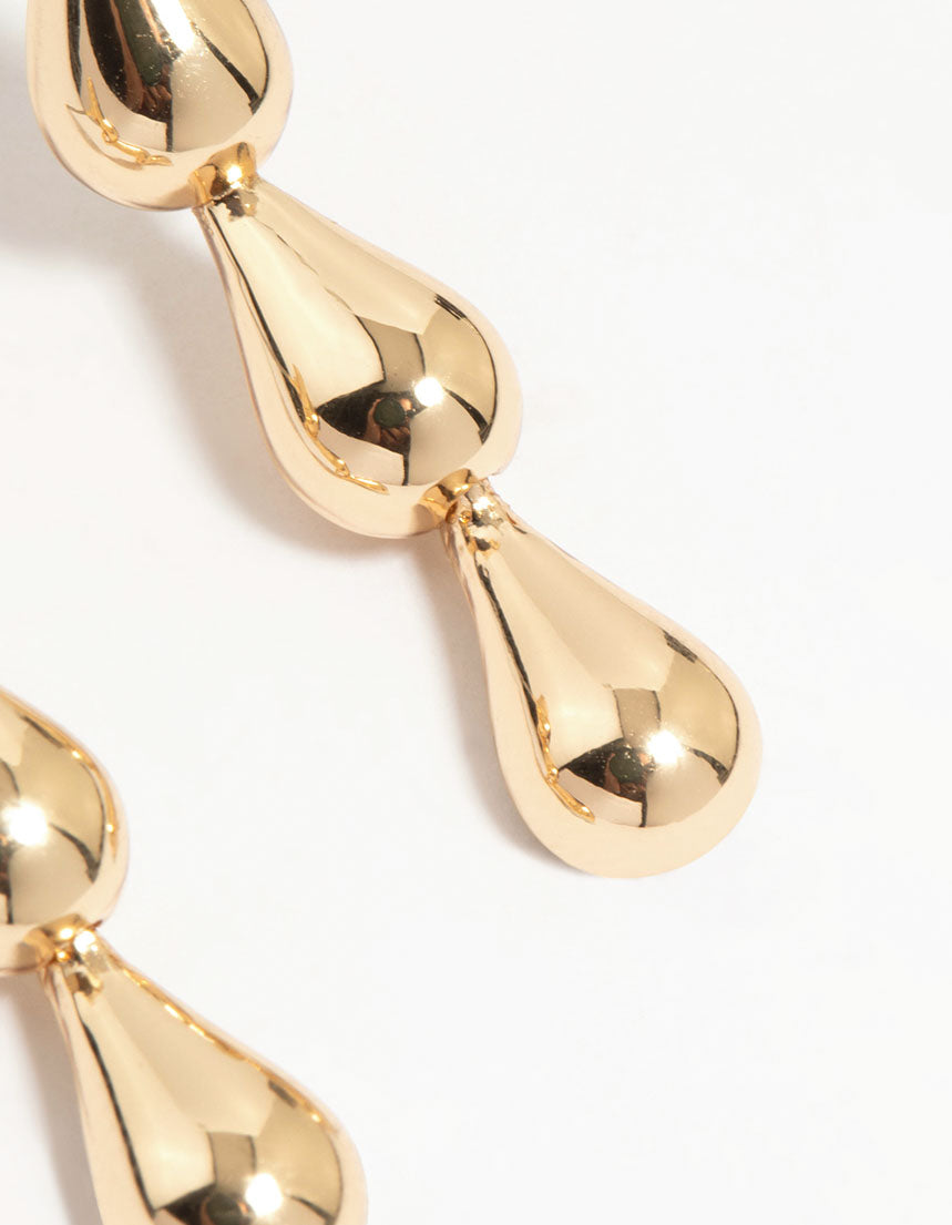 Gold Teardrop Earrings