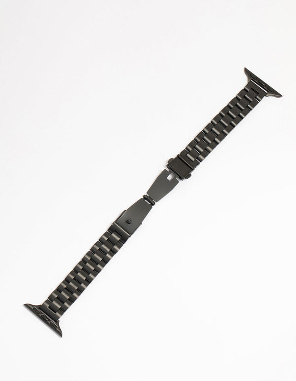 Black Coated Metal Watch Strap 38/40/41 mm