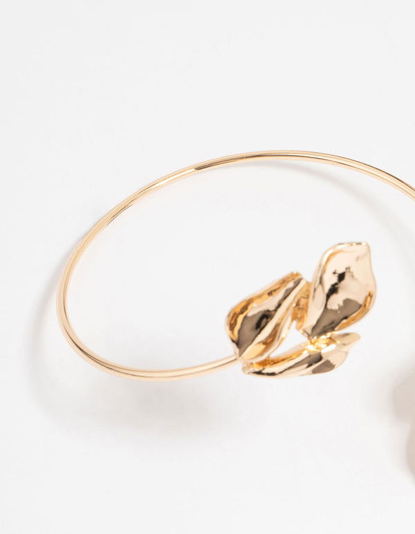 Gold Leaf Wrapped Arm Cuff