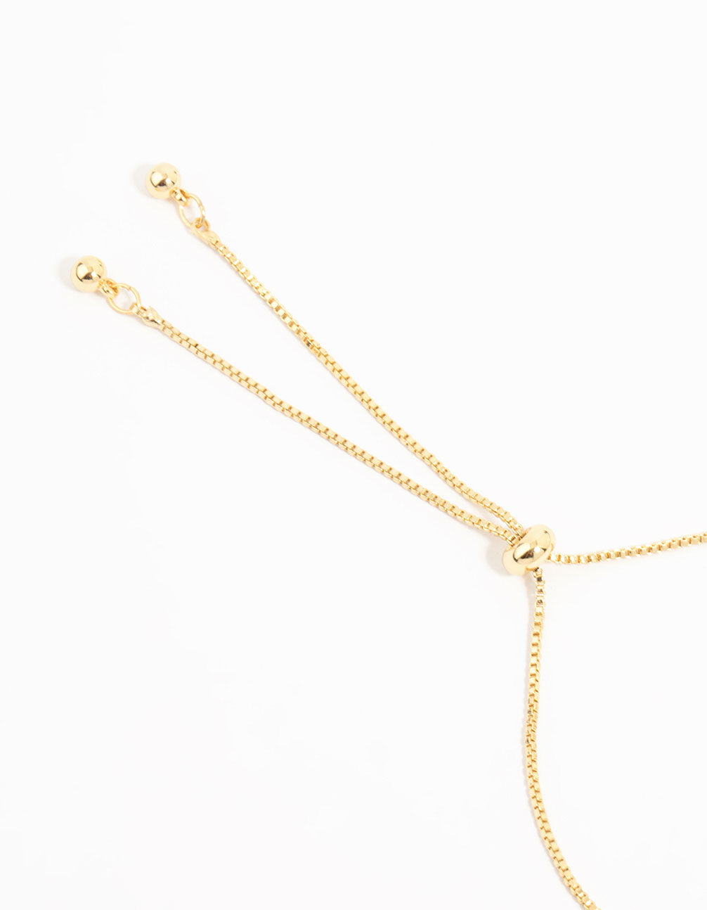 Gold Plated Mother Of Pearl & Mini Heart Toggle Bracelet