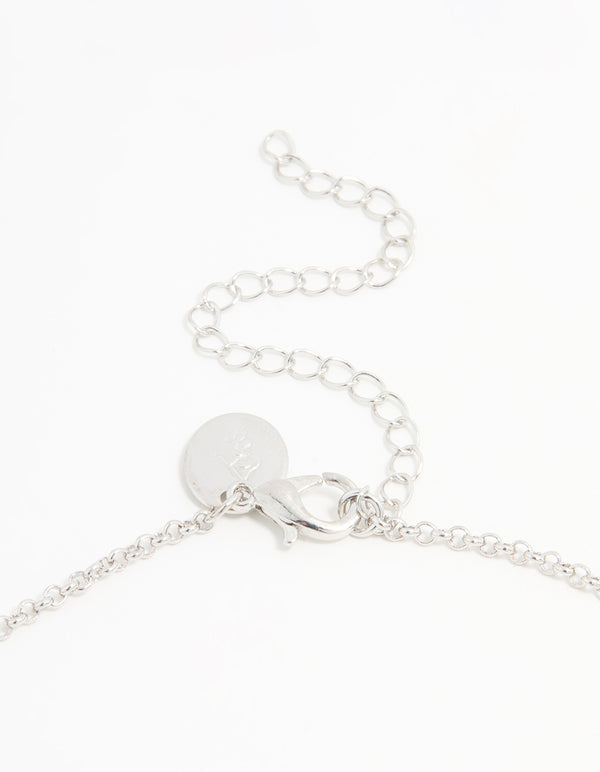 Silver Plated Vine Necklace & Earring Set