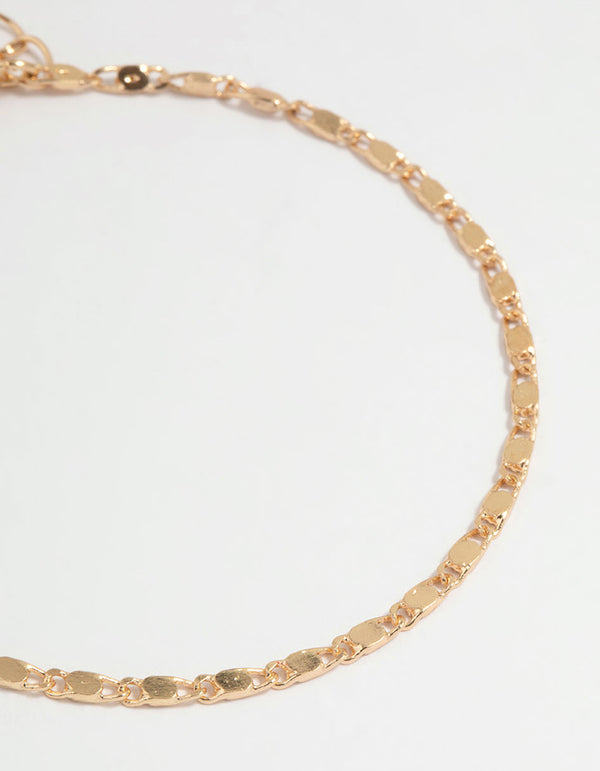 Gold Heart Bracelets 3-Pack