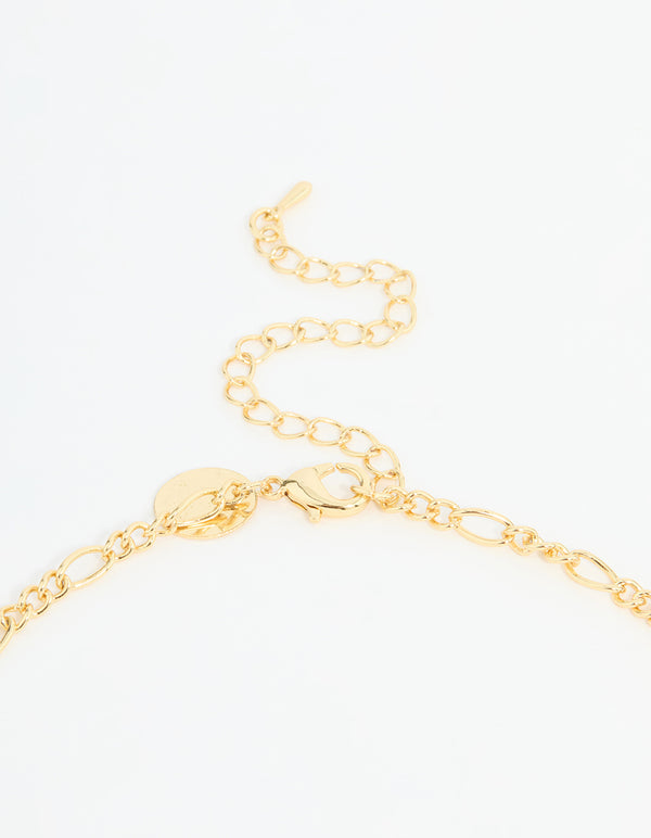 Gold Plated Rose Quartz Y-Necklace