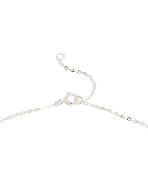 Sterling Silver Heart Link Necklace