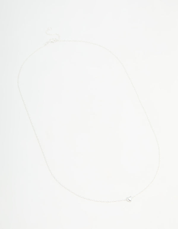 Sterling Silver Heart Pendant Necklace