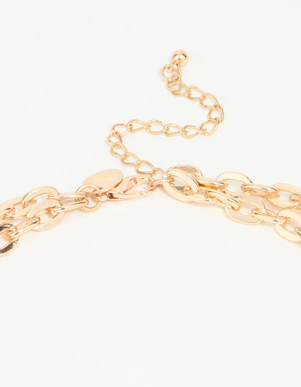 Gold Genuine Shell Charm Y-Necklace