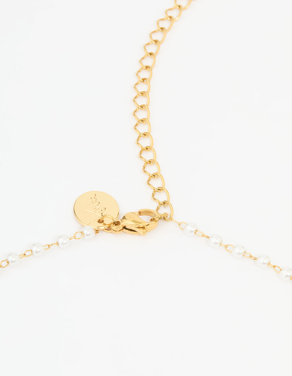 Waterproof Gold Plated Stainless Pearl Waist Chain