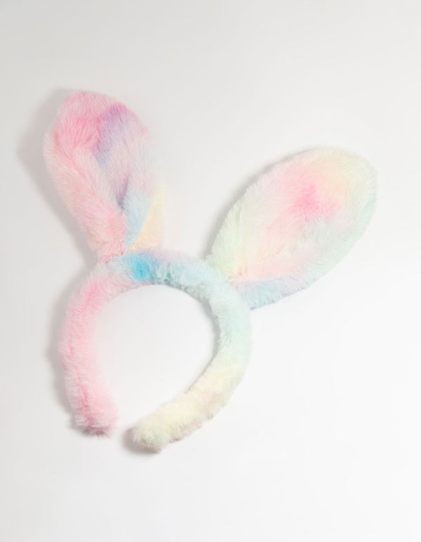 Kids Pastel Fabric Bunny Ears Headband