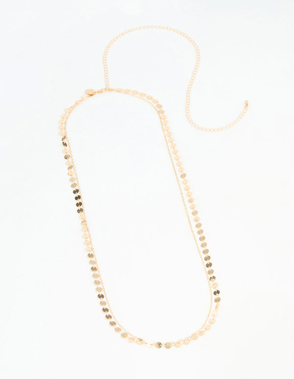 Gold Coin Layered Waist Chain