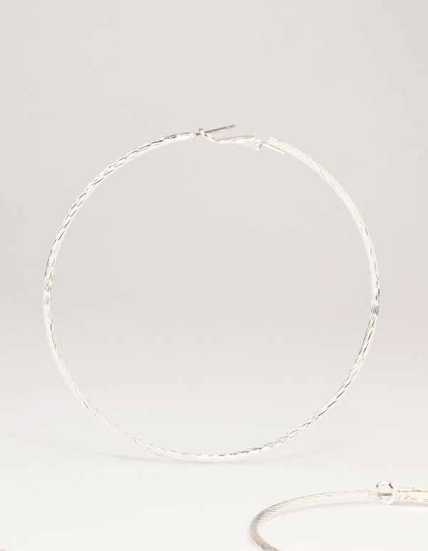 Silver Diamante Hoop Earrings 3-Pack