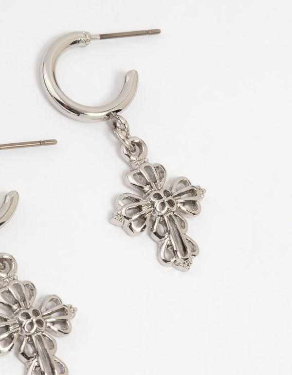 Silver Grunge Earrings 6-Pack