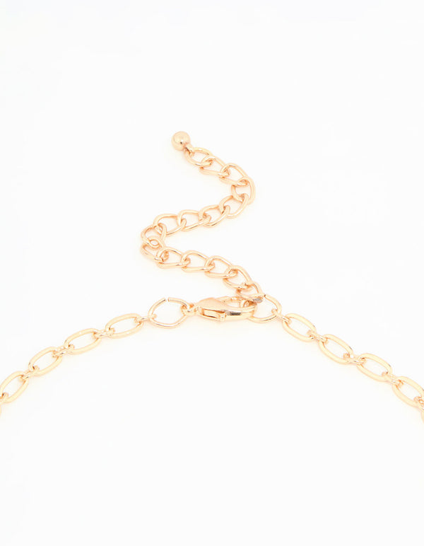 Blue Beaded Long Layered Necklace