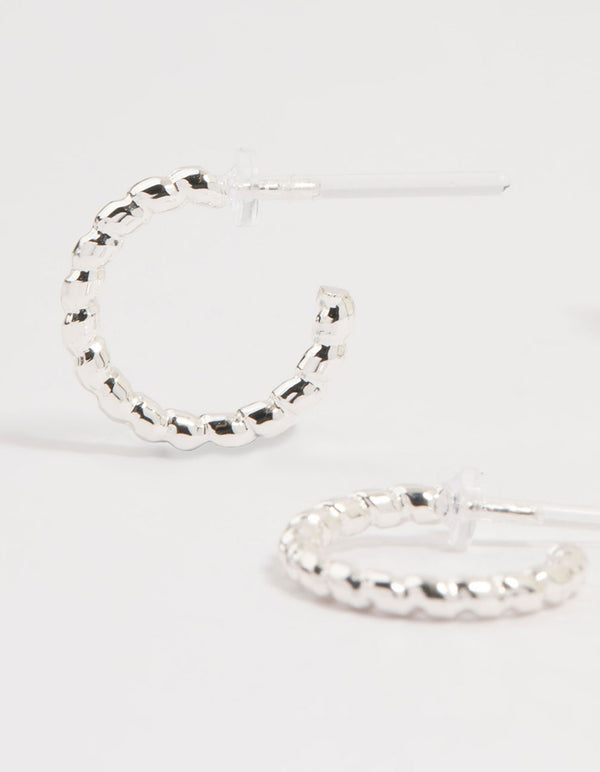 Silver Cubic Zirconia Bow Mixed Stud Earrings 3-Pack