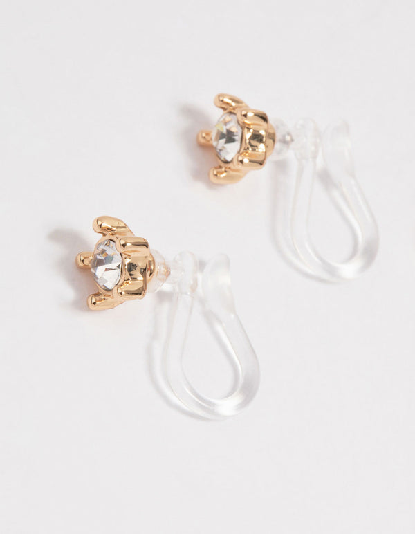 Gold Diamante Ear Cuff 3-Pack