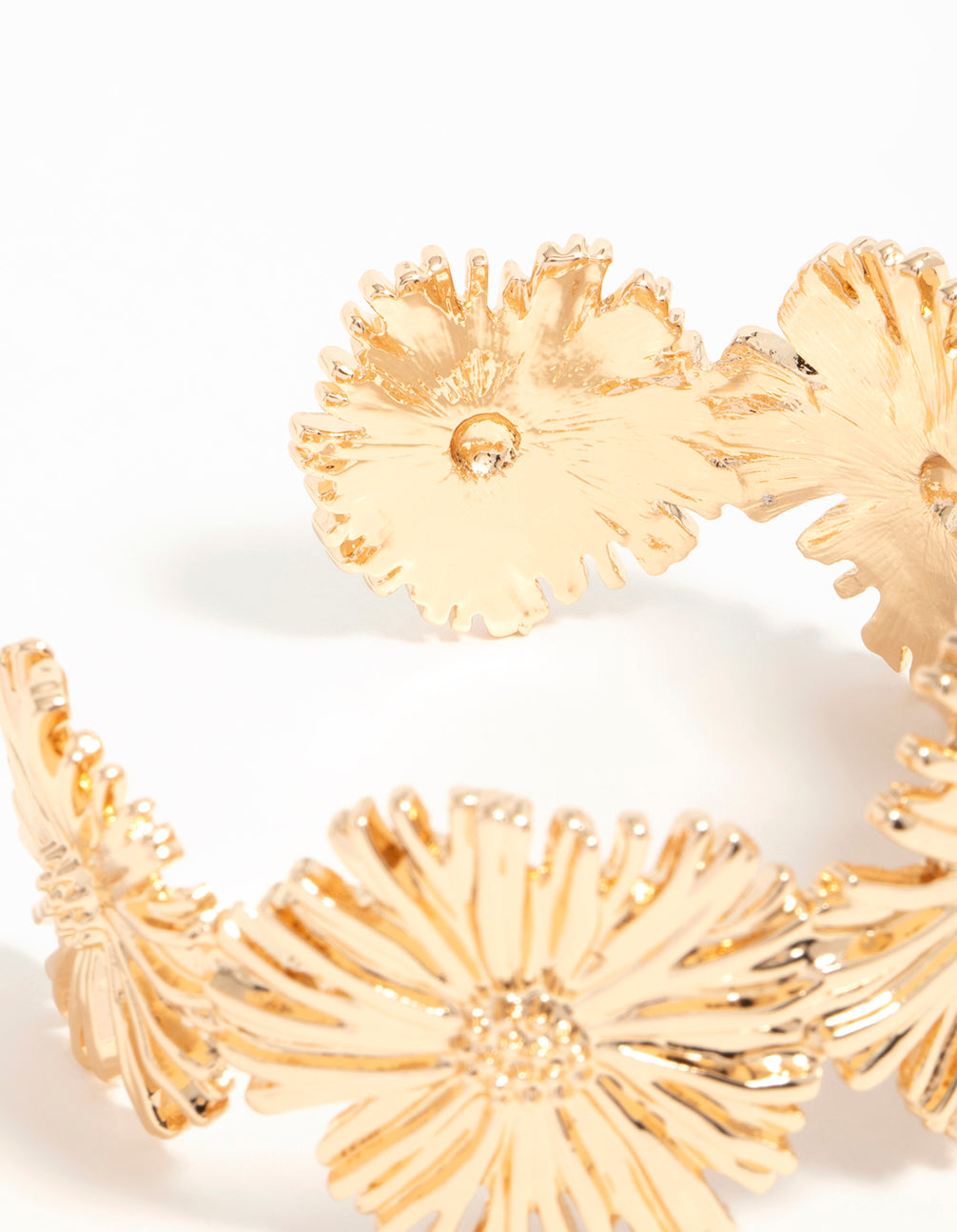 Gold Floral Wrist Cuff