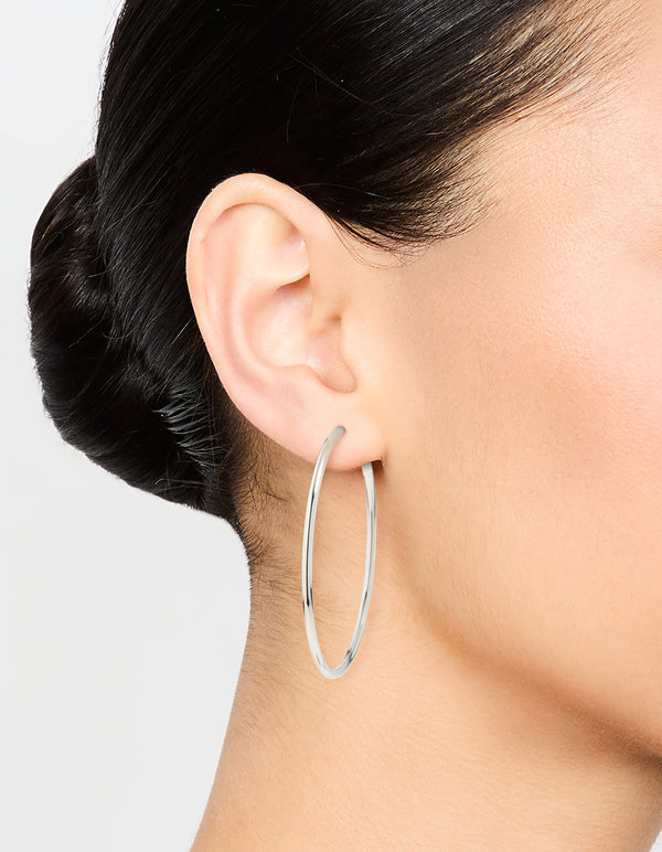 Surgical Steel Hoop Earrings 50 MM
