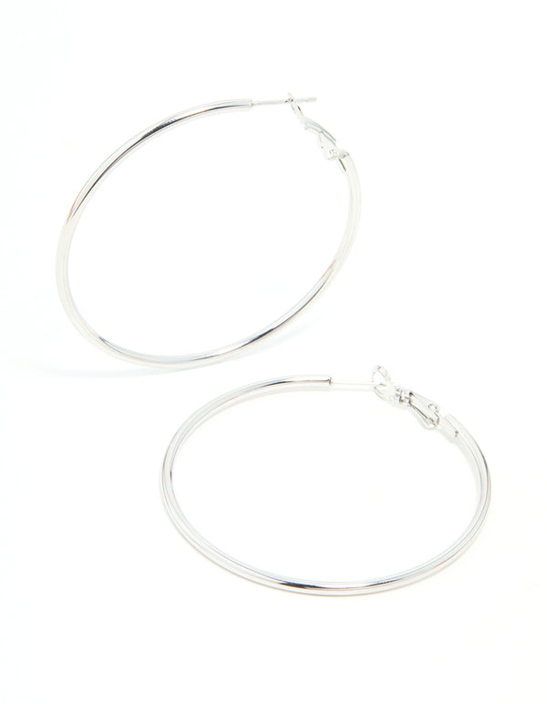 Surgical Steel Hoop Earrings 50 MM