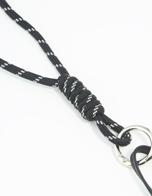 Black PU Leather Sausage Dog Key Chain