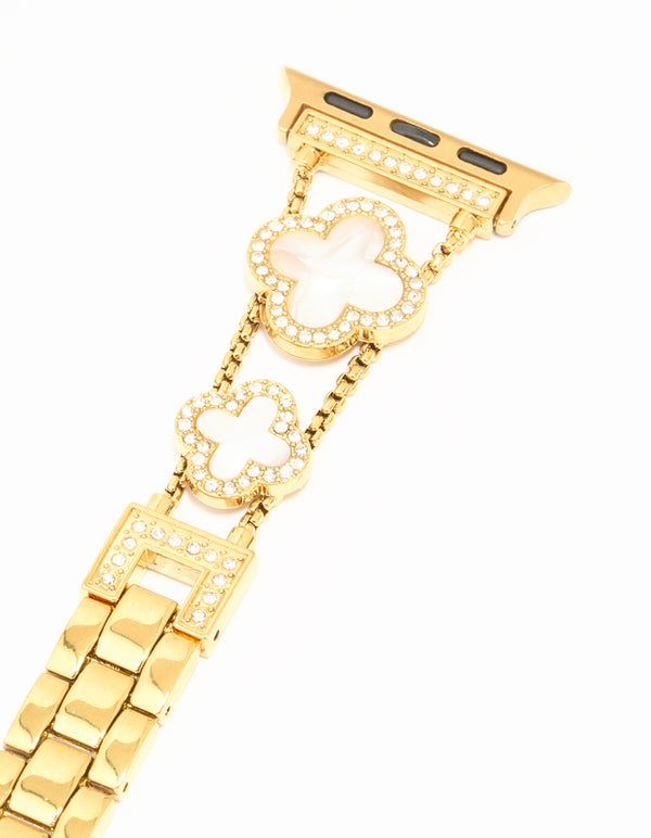 Gold Flower Watch Strap 38/40/41 mm