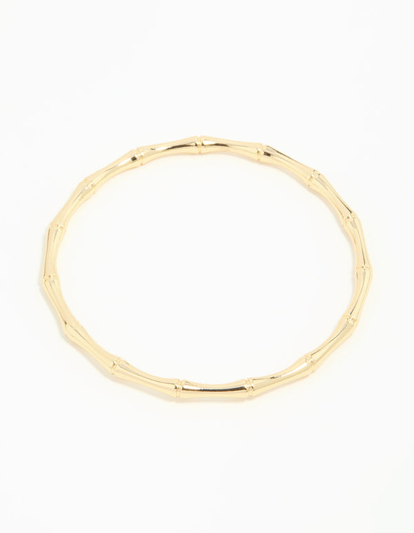 Gold Plated Bamboo Bangle