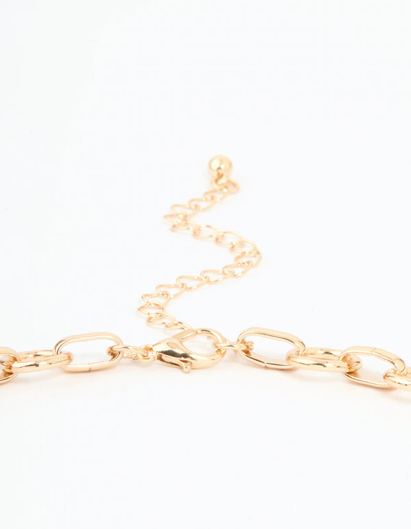 Gold Mega Locket Necklace