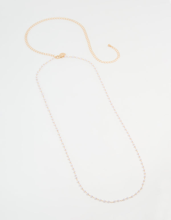 Gold Pearl Body Chain
