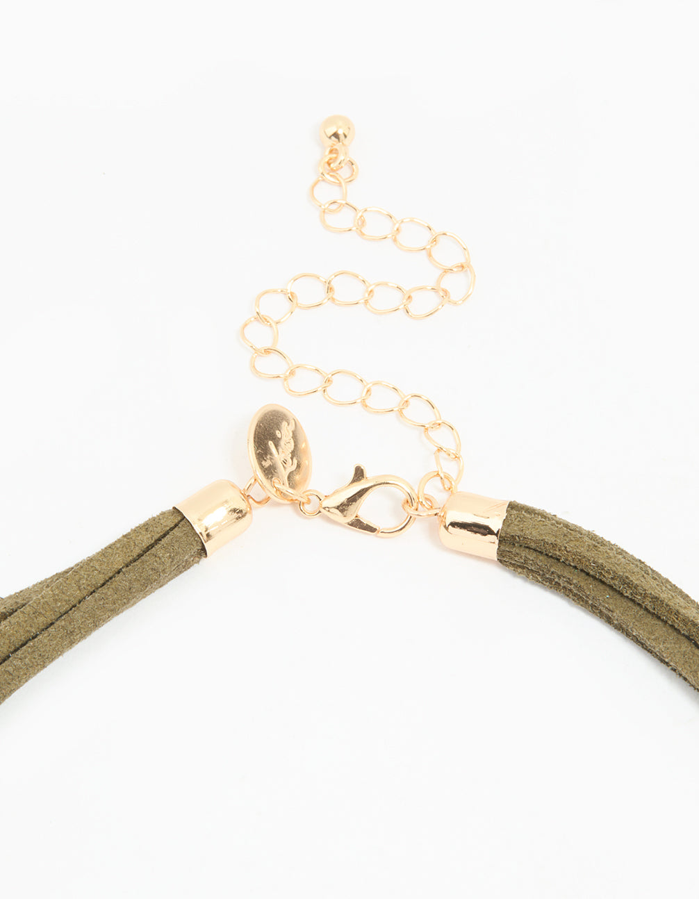 Gold Linked Layered Cord Necklace
