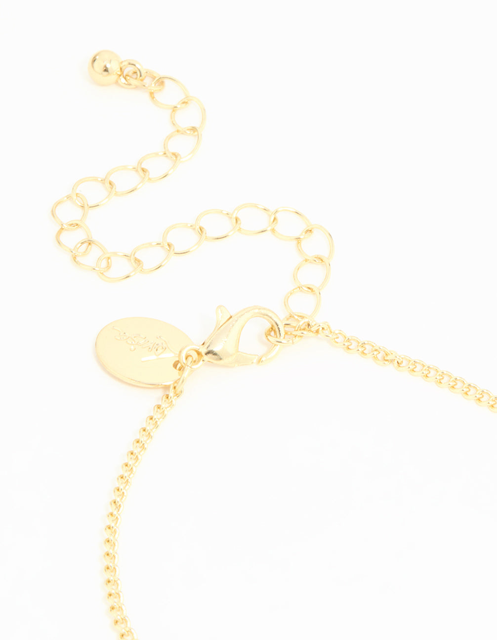 Gold Plated Hammered Cross Necklaces 2-Pack
