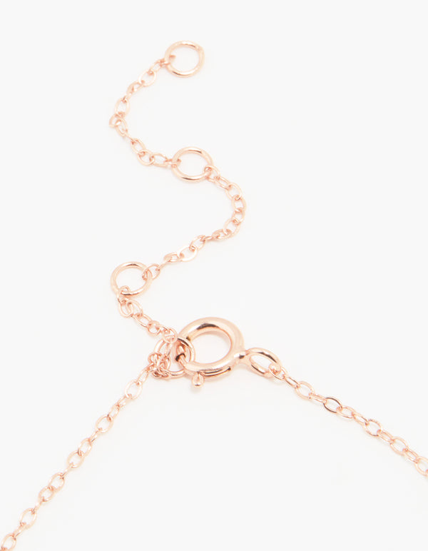 Rose Gold Plated Sterling Silver Butterfly Trio Bracelet