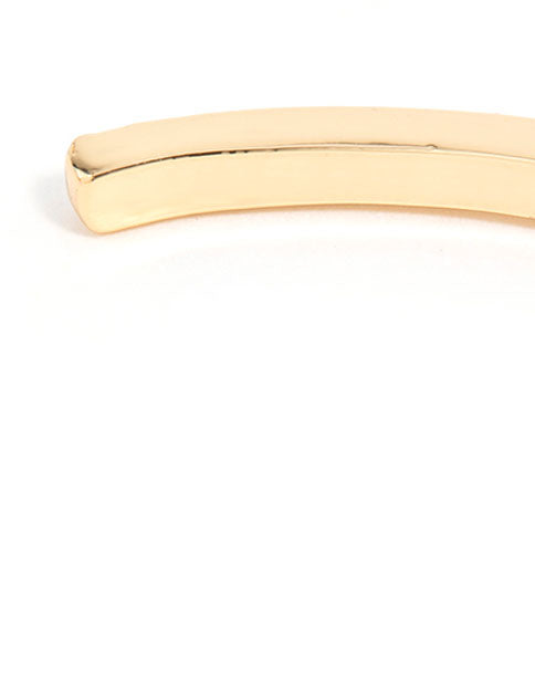 Gold Plated Cubic Zirconia Baguette Wrist Cuff