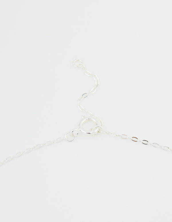 Sterling Silver Cubic Zirconia Infinity Necklace