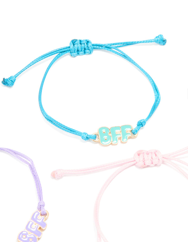 Kids Pastel Bubble BFF Bracelets 3-Pack