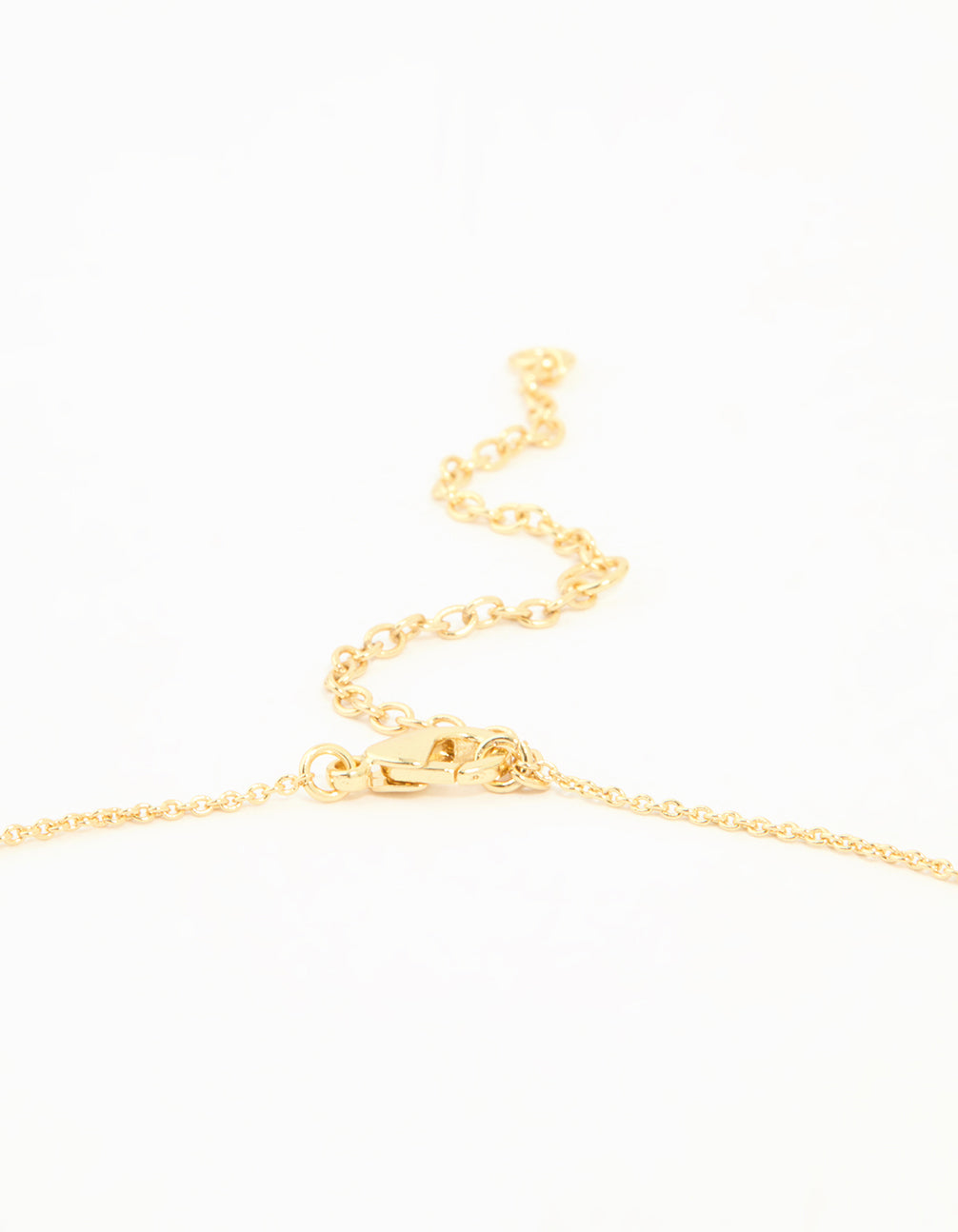 Gold Plated Brass Mini Bubble Letter A Pendant Necklace