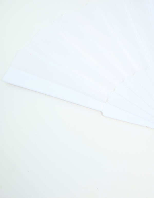 Cream Folding Fan