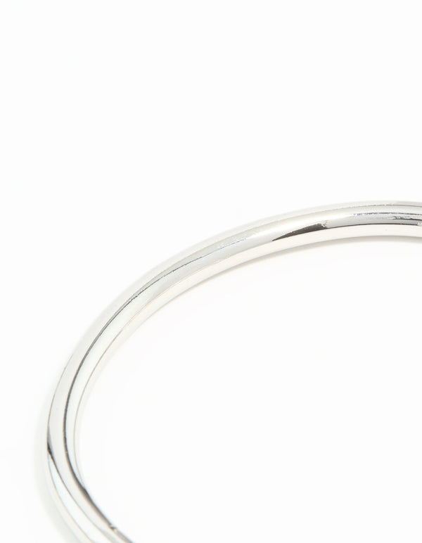 Waterproof Stainless Steel Simple Hinged Bangle
