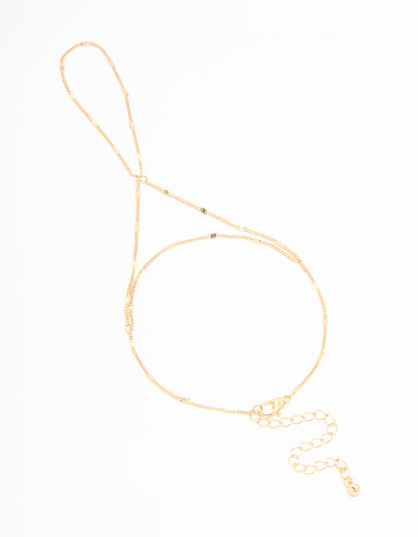 Gold Fine Chain Hand Chain