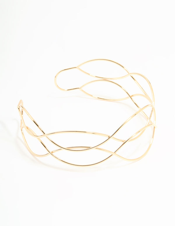 Gold Twisted Arm Cuff