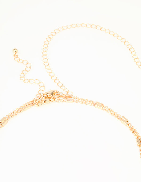 Gold Tab Chain Body Chain