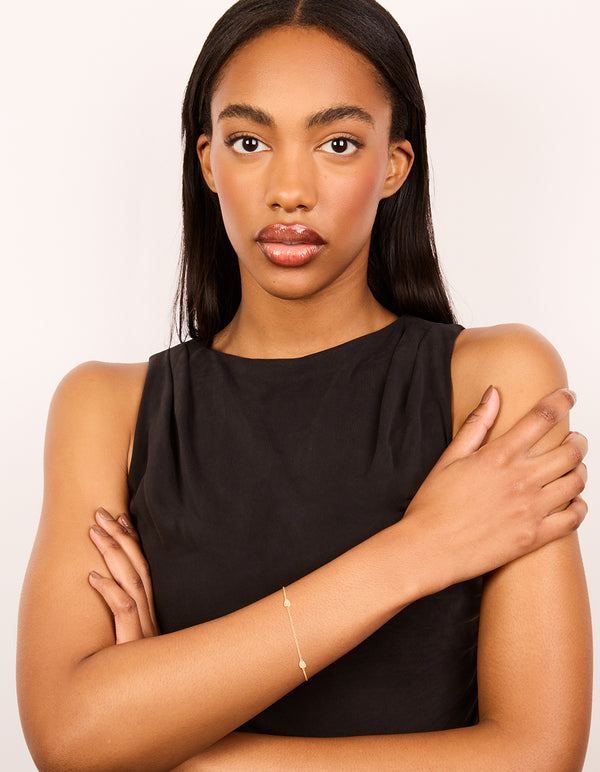 Gold Plated Cubic Zirconia Bracelet