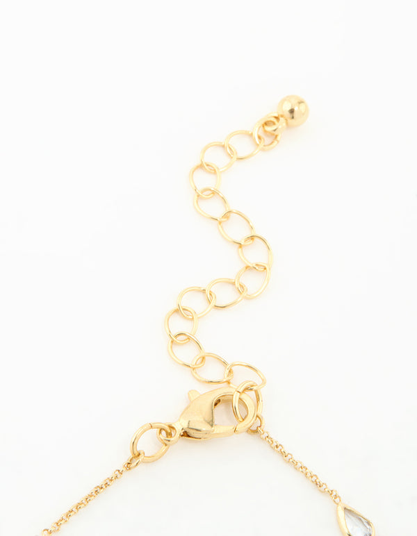 Gold Plated Cubic Zirconia Bracelet