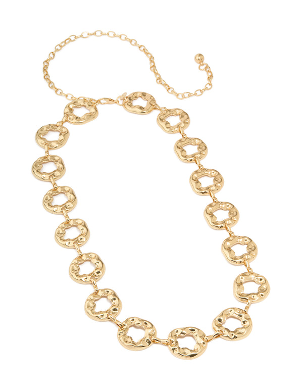 Gold Abstract Circle Belt