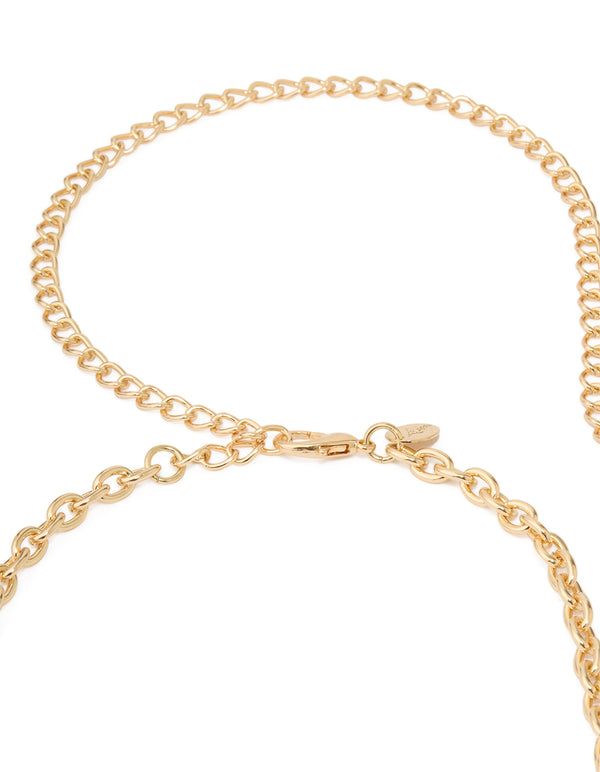 Gold Molten Mixed Coin Belt